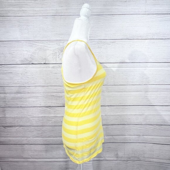 Nollie Tank | Yellow Striped | Racer Back | Size Large | Y2K | Lightweight - Picture 3 of 10